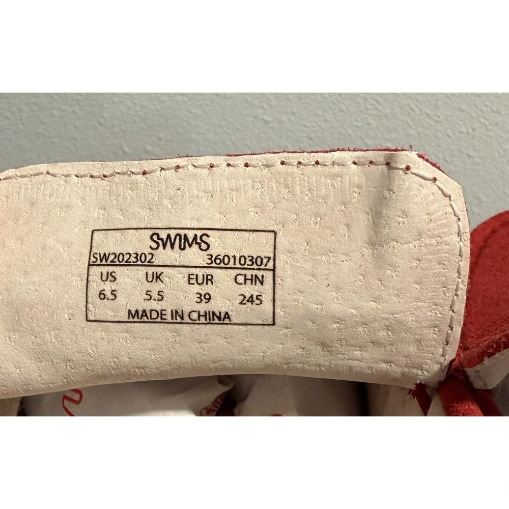 SWIMS Kristin Red Penny Loafers Slip On Moccasins Boat/Deck Shoes Mens 6.5 NEW